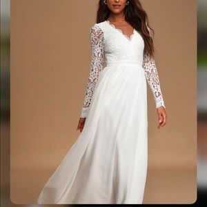Wedding dress from Lulus
